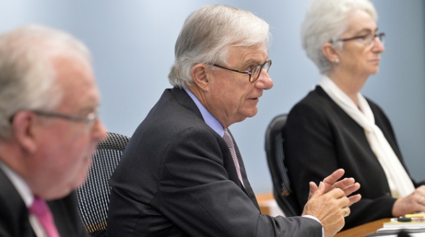 Commissioner Robert Fitzgerald AM, The Hon. Justice Peter McClellan AM and Justice Jennifer Coate From left to right: Commissioner Robert Fitzgerald AM, The Hon. Justice Peter McClellan AM and Justice Jennifer Coate