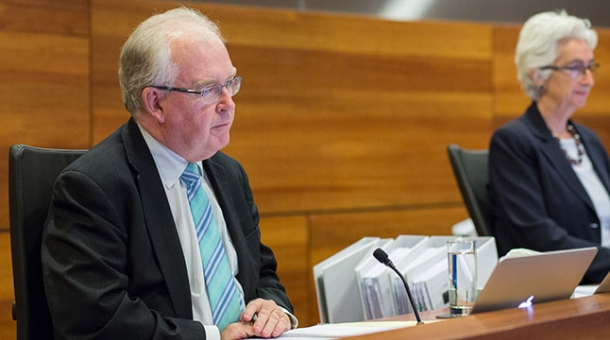 From left to right: Commissioner Robert Fitzgerald AM and Justice Jennifer Coate