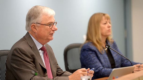 The Hon. Justice Peter McClellan AM and Commissioner Helen Milroy From left to right: The Hon. Justice Peter McClellan AM and Commissioner Helen Milroy