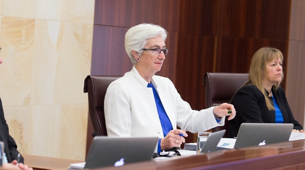 From left to right: Justice Jennifer Coate and Commissioner Helen Milroy