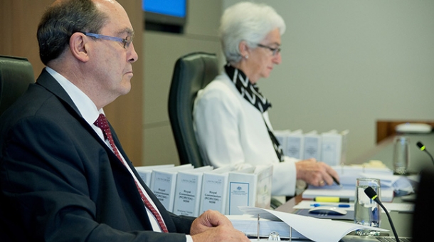 From left to right: Commissioner Andrew Murray and Justice Jennifer Coate