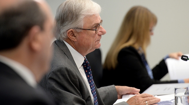 Commissioner Andrew Murray and The Hon. Justice Peter McClellan AM and Commissioner Helen Milroy From left to right: Commissioner Andrew Murray and The Hon. Justice Peter McClellan AM and Commissioner Helen Milroy