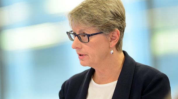 Counsel Assisting, Gail Furness SC speaking in a court room