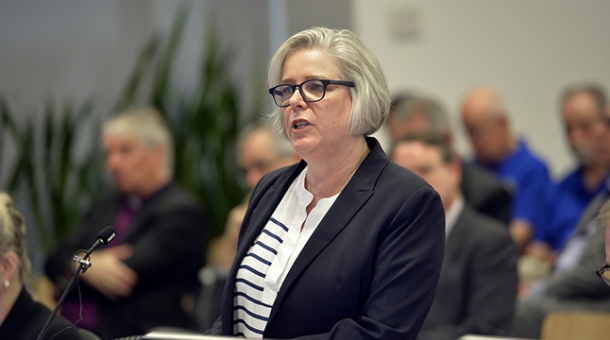 Anne Hywood, General Secretary of the General Synod of the Anglican Church of Australia addressing the Royal Commission