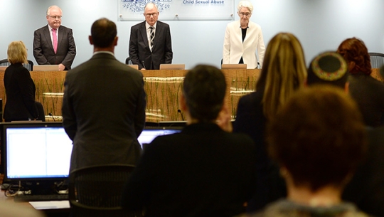 From left to right: Commissioner Robert Fitzgerald AM, The Hon. Justice Peter McClellan AM and Justice Jennifer Coate