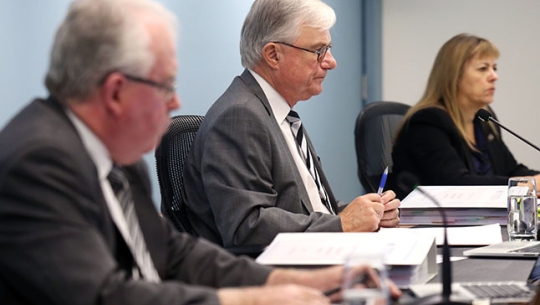 From left to right: Commissioner Robert Fitzgerald AM, The Hon. Justice Peter McClellan AM and Commissioner Helen Milroy