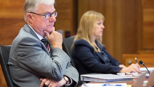 From left to right: The Hon. Justice Peter McClellan AM and Commissioner Helen Milroy