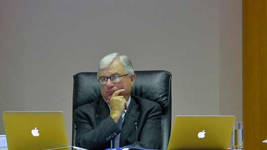 The Hon. Justice Peter McClellan AM sitting at the bench
