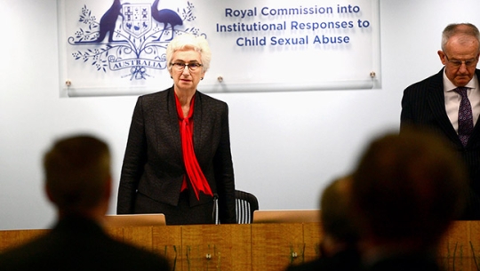 From left to right: Justice Jennifer Coate and Commissioner Bob Atkinson AO APM