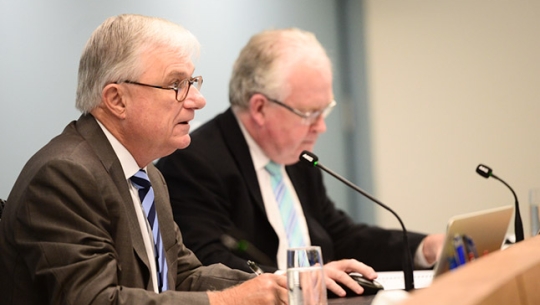 From left to right: The Hon. Justice Peter McClellan AM and Commissioner Robert Fitzgerald AM