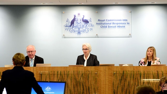 From left to right: Commissioner Robert Fitzgerald AM, Justice Jennifer Coate and Commissioner Helen Milroy