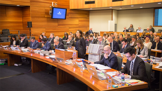 A crowded hearing room for the Youth Detention Centres, Victoria public hearing