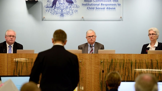 From left to right: Commissioner Robert Fitzgerald AM, The Hon. Justice Peter McClellan AM and Justice Jennifer Coate
