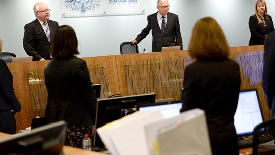 From left to right: Commissioner Robert Fitzgerald AM, The Hon. Justice Peter McClellan AM and Commissioner Helen Milroy
