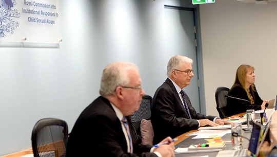 From left to right: Commissioner Robert Fitzgerald AM, The Hon. Justice Peter McClellan AM and Commissioner Helen Milroy