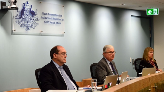 From left to right: Commissioner Andrew Murray, The Hon. Justice Peter McClellan AM and Commissioner Helen Milroy