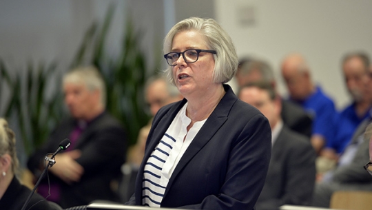 Anne Hywood, General Secretary of the General Synod of the Anglican Church of Australia addressing the Royal Commission