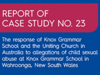 Report into Knox Grammar School and the Uniting Church released
